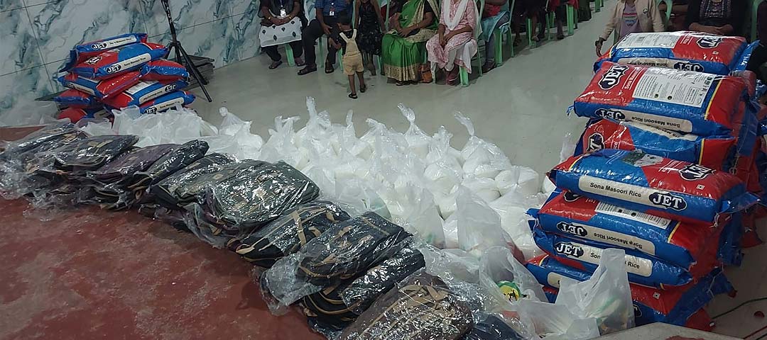 Distribution of Study Materials and Food Kits